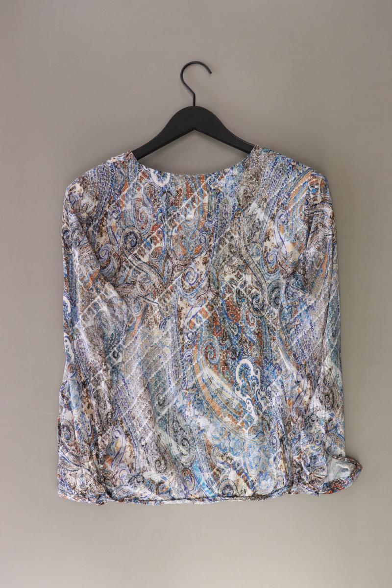 ERFO Langarmbluse Gr. 40 mit Paisleymuster blau