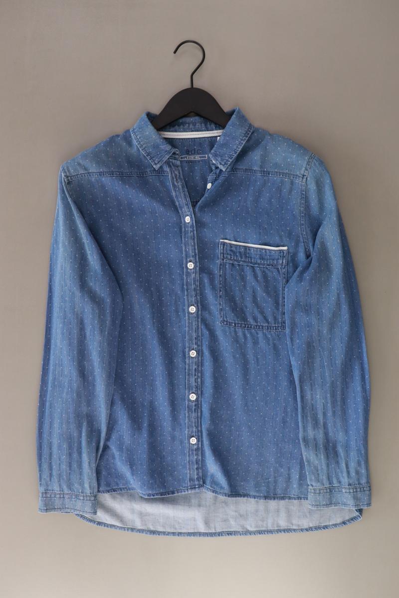 edc by Esprit Jeansbluse Gr. XL Langarm blau aus Baumwolle