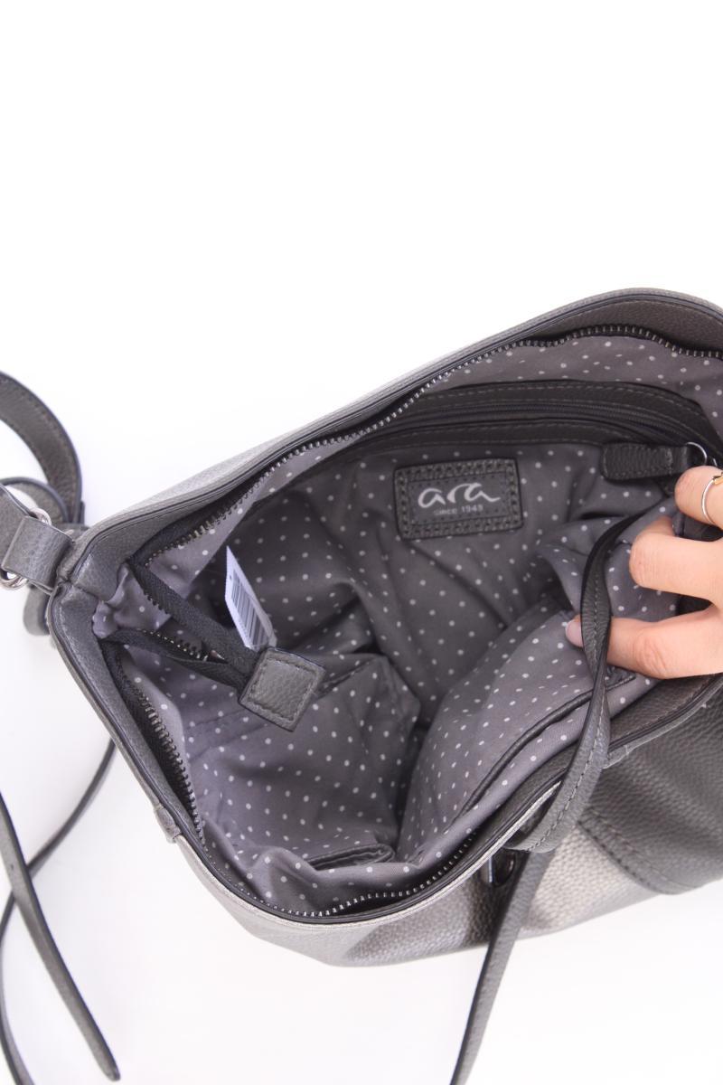 ara Schultertasche grau aus Kunstleder