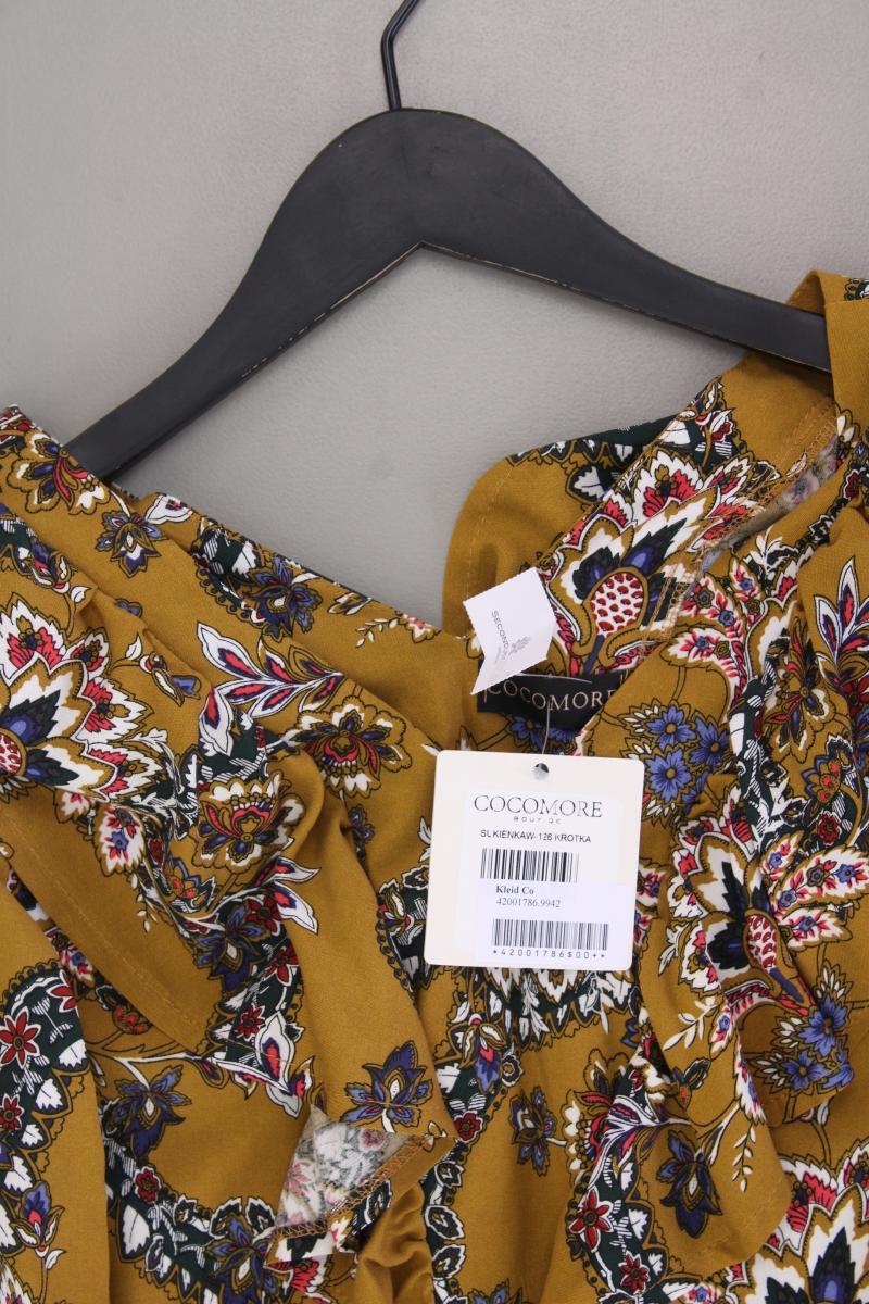 Cocomore Kleid Gr. 36 mit Blumenmuster neu mit Etikett 3/4 Ärmel gelb