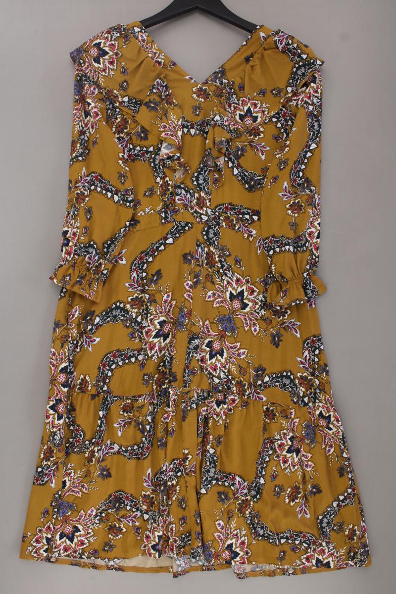 Cocomore Kleid Gr. 36 mit Blumenmuster neu mit Etikett 3/4 Ärmel gelb