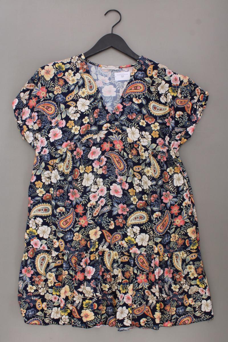 New Collection Kurzarmkleid Gr. OneSize mit Blumenmuster neuwertig mehrfarbig