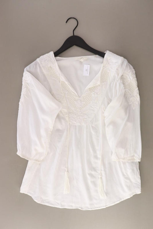 Esprit Regular Bluse Gr. 36 3/4 Ärmel weiß aus Baumwolle
