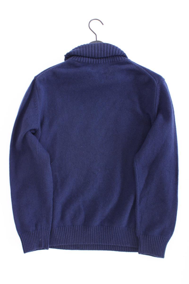 Gant Rollkragenpullover für Herren Gr. L blau aus Baumwolle