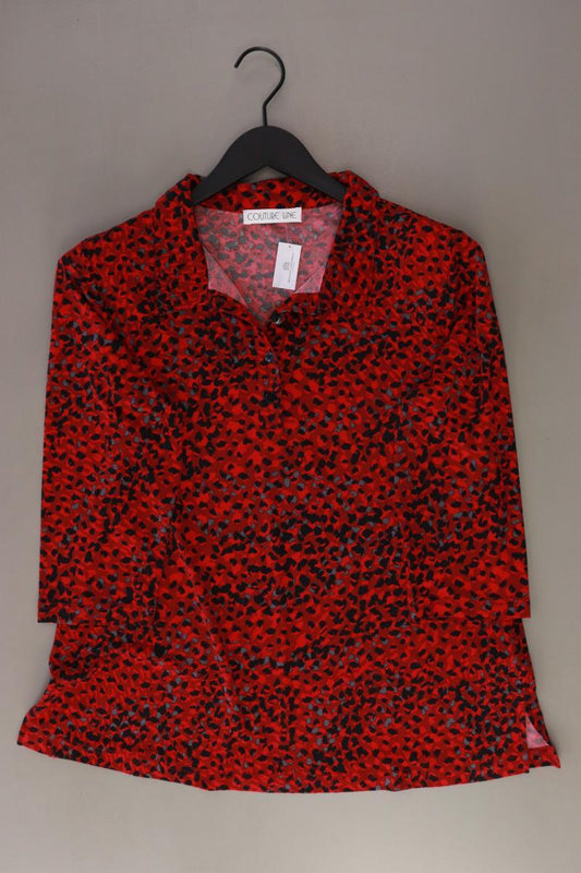 Couture Line Regular Bluse Gr. 42 mit Tierdruck 3/4 Ärmel rot aus Polyester
