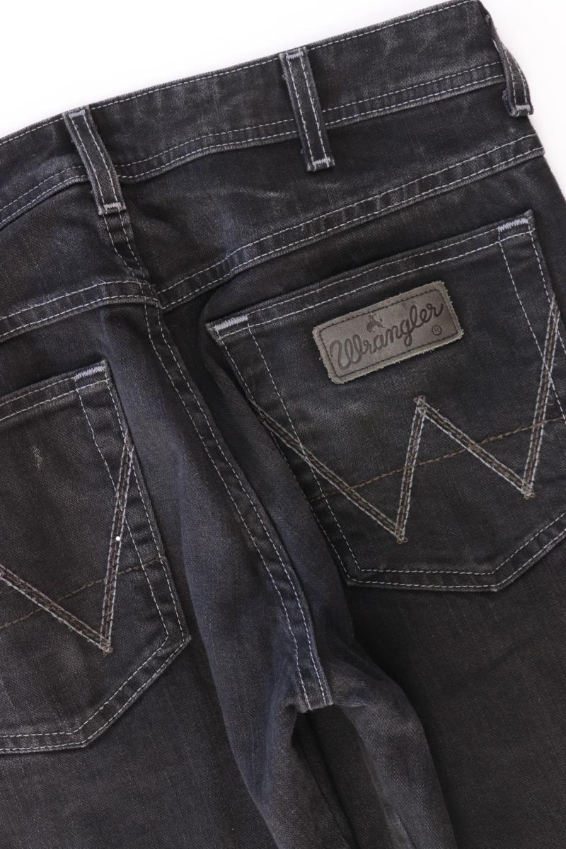 Wrangler Straight Jeans für Herren Gr. W31/L32 schwarz aus Baumwolle