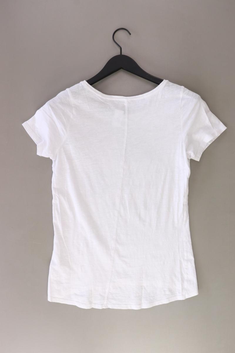 s.Oliver Printshirt Gr. 38 Kurzarm weiß aus Baumwolle