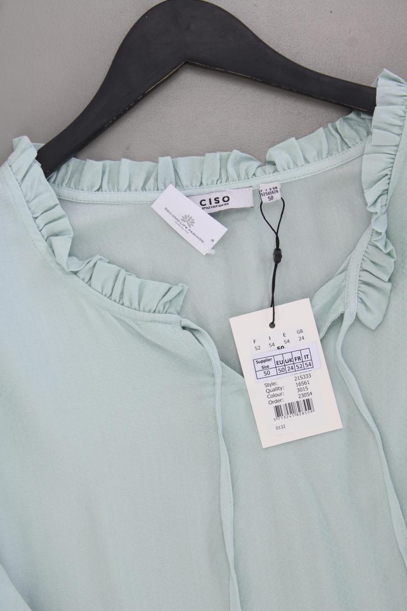 Second Hand Outfit Größe XXL mit Ciso Oversize-Bluse in Gr. 50 und Tuch