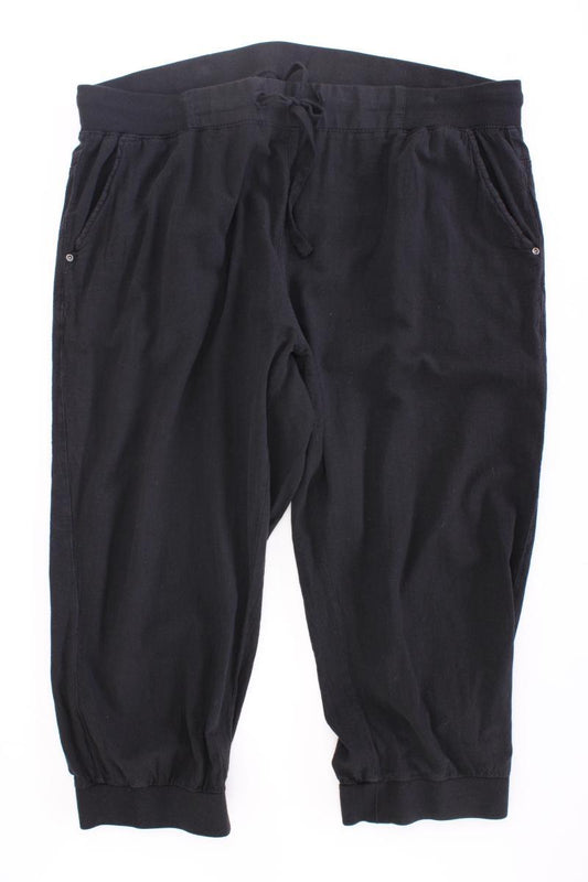 Kaffe 7/8 Hose Gr. 50 schwarz aus Baumwolle