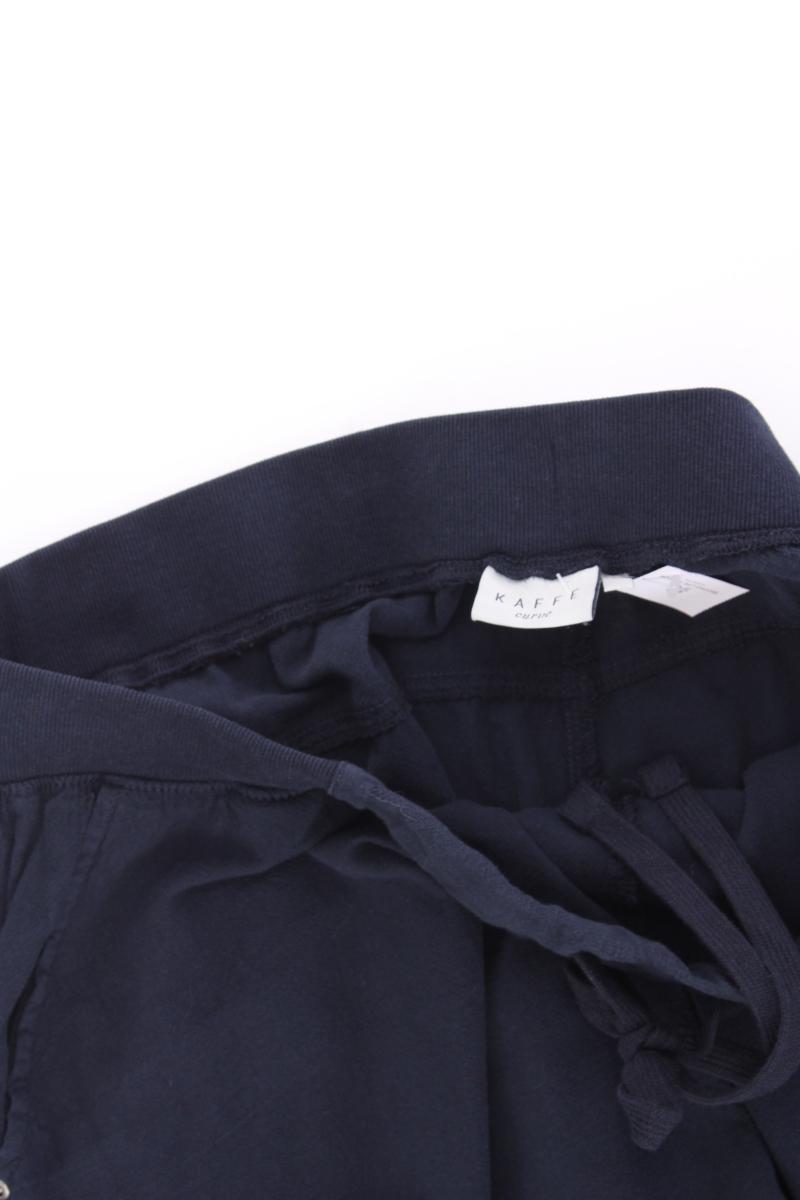 Kaffe 7/8 Hose Gr. 50 blau aus Baumwolle
