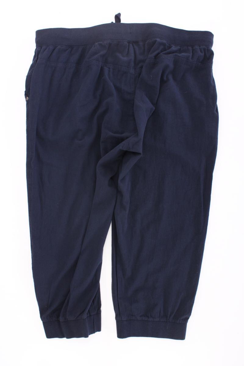 Kaffe 7/8 Hose Gr. 50 blau aus Baumwolle