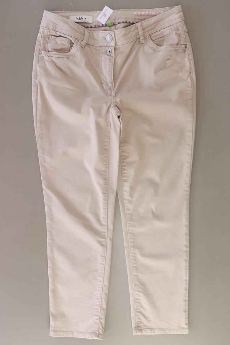 Cecil Straight Jeans Gr. W29 creme aus Baumwolle