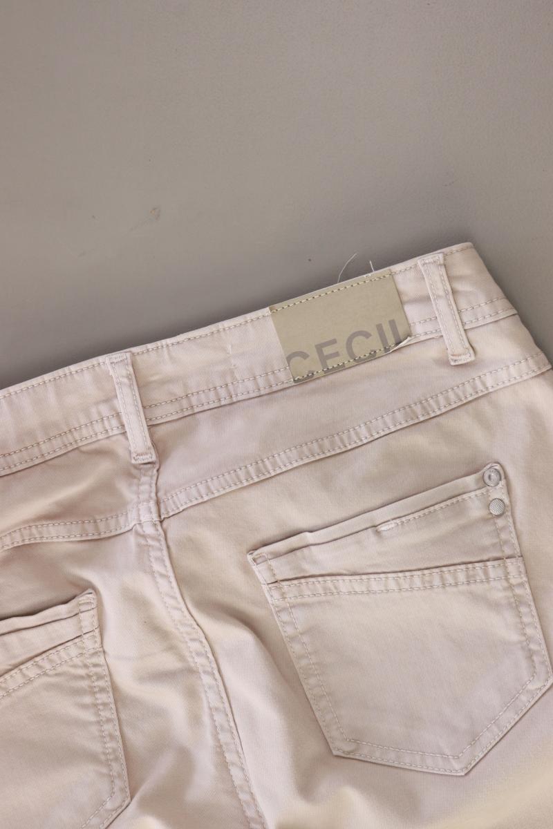 Cecil Straight Jeans Gr. W29 creme aus Baumwolle