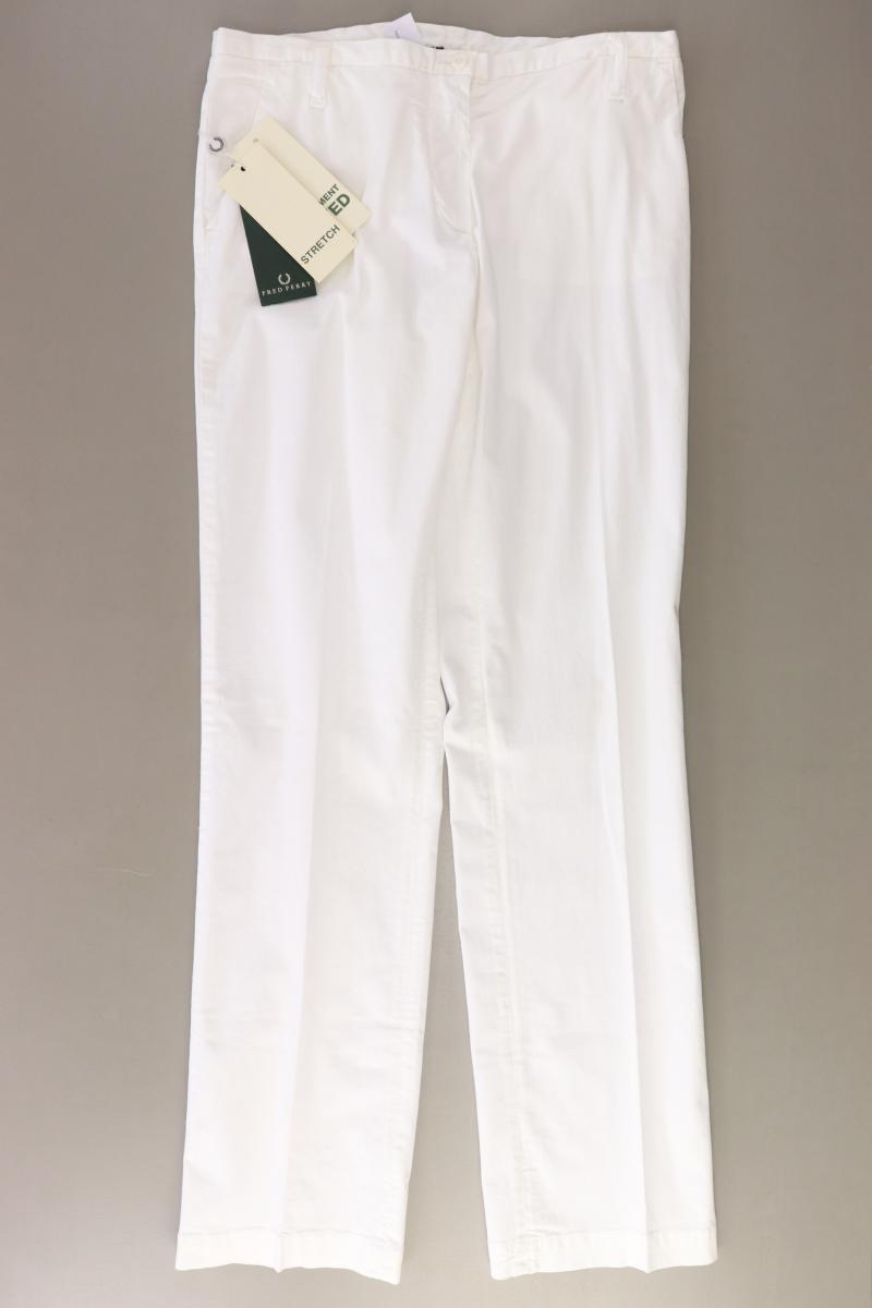 FRED PERRY Stoffhose Gr. IT 44 (M) Neupreis: 120,0€! weiß aus Baumwolle