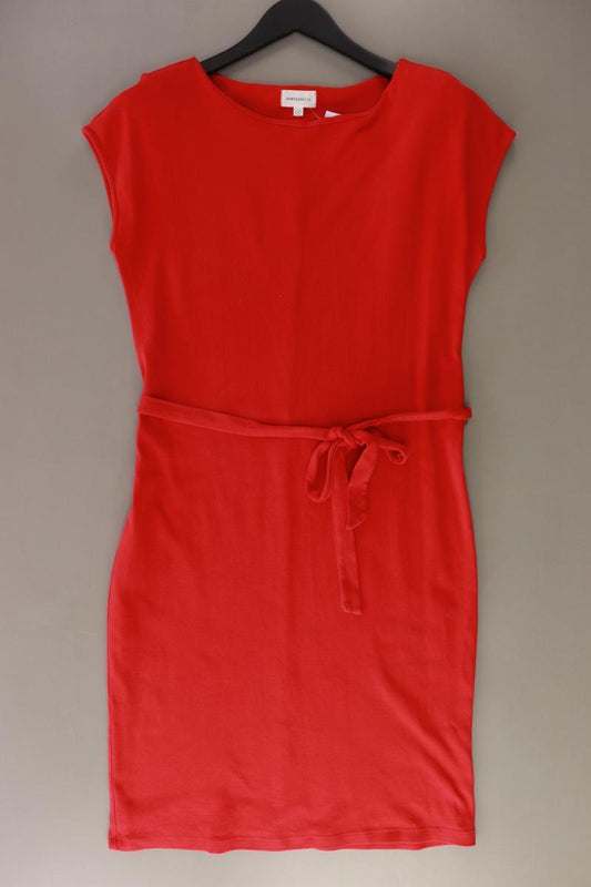 Armedangels Kurzarmkleid Gr. M mit Gürtel rot aus Baumwolle