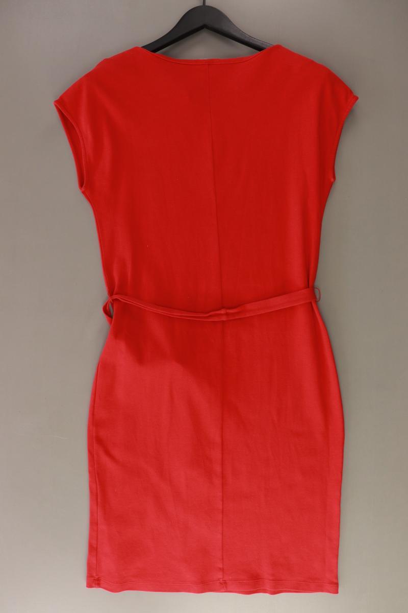 Armedangels Kurzarmkleid Gr. M mit Gürtel rot aus Baumwolle