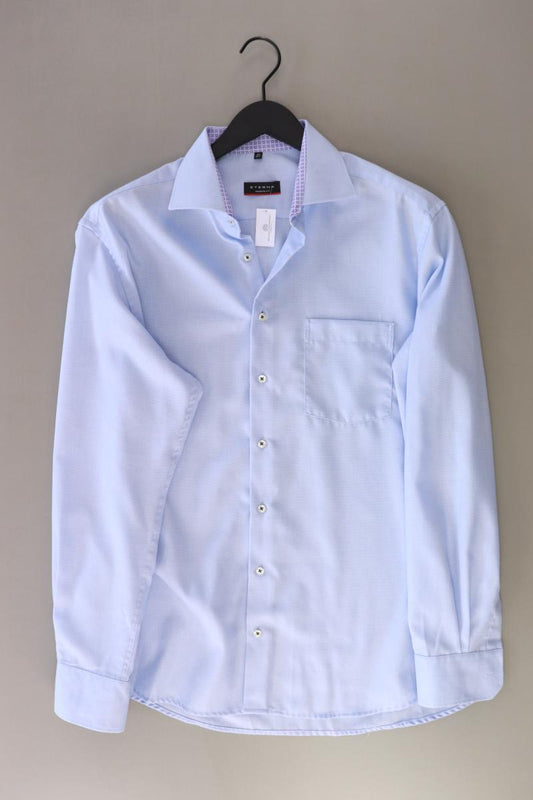 Eterna Langarmhemd für Herren Gr. Hemdgröße 42 blau aus Baumwolle