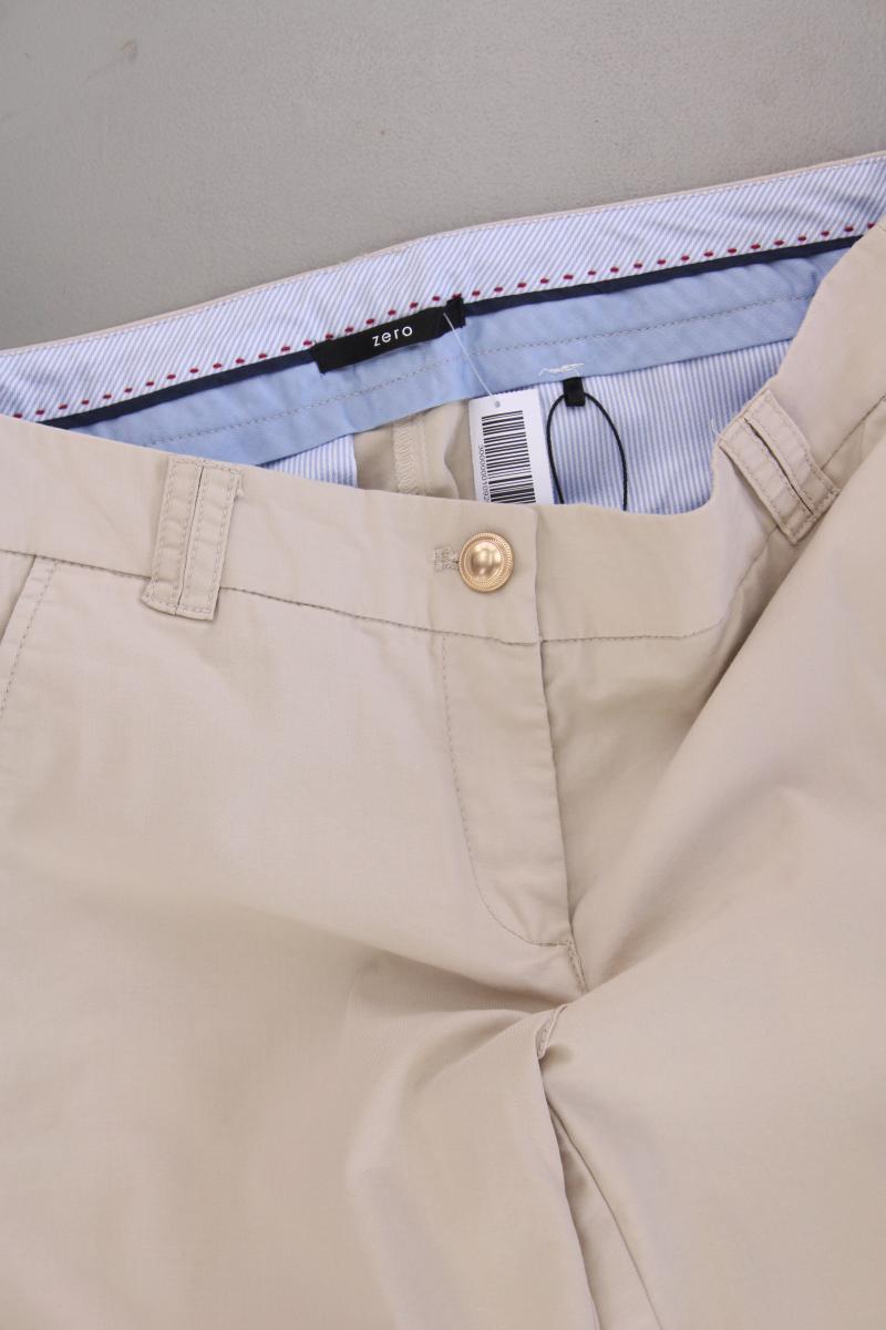 Zero Chinohose Gr. 34 creme aus Baumwolle