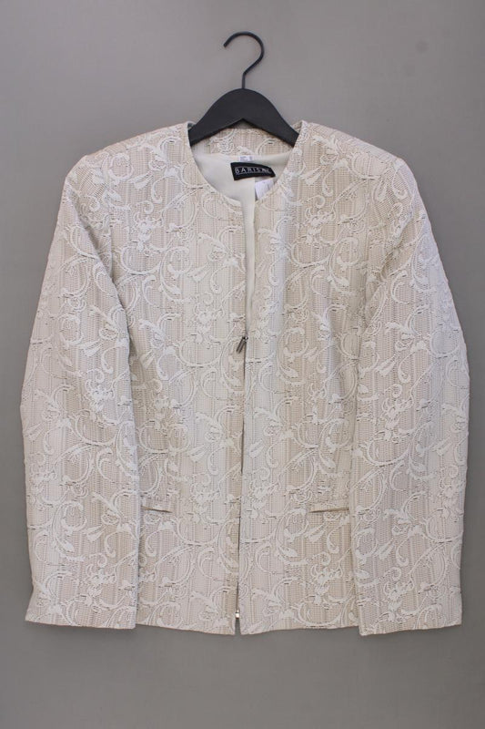 BARISAL Classic Blazer Gr. 40 mit Blumenmuster creme aus Polyester