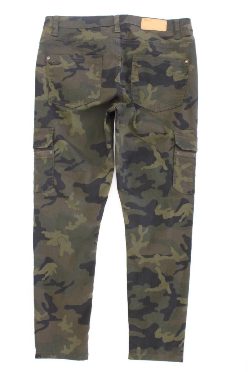 Only Cargohose Gr. 36/L32 camouflage olivgrün aus Baumwolle