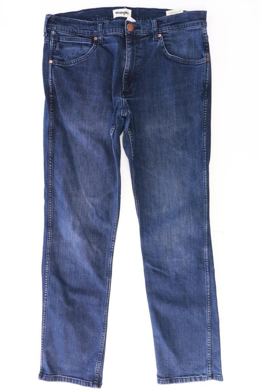 Wrangler Straight Jeans für Herren Gr. W34/L32 blau aus Baumwolle