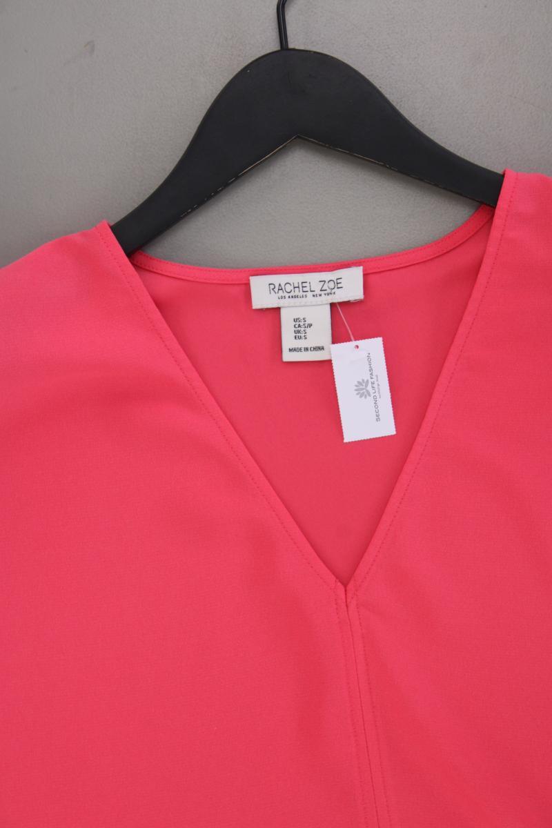 Rachel Zoe Chiffonbluse Gr. S Kurzarm pink aus Polyester