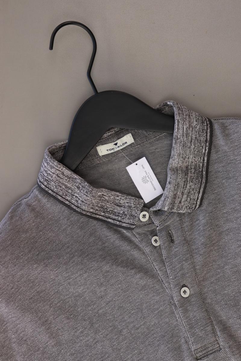 Tom Tailor Poloshirt für Herren Gr. XXL Kurzarm grau aus Baumwolle