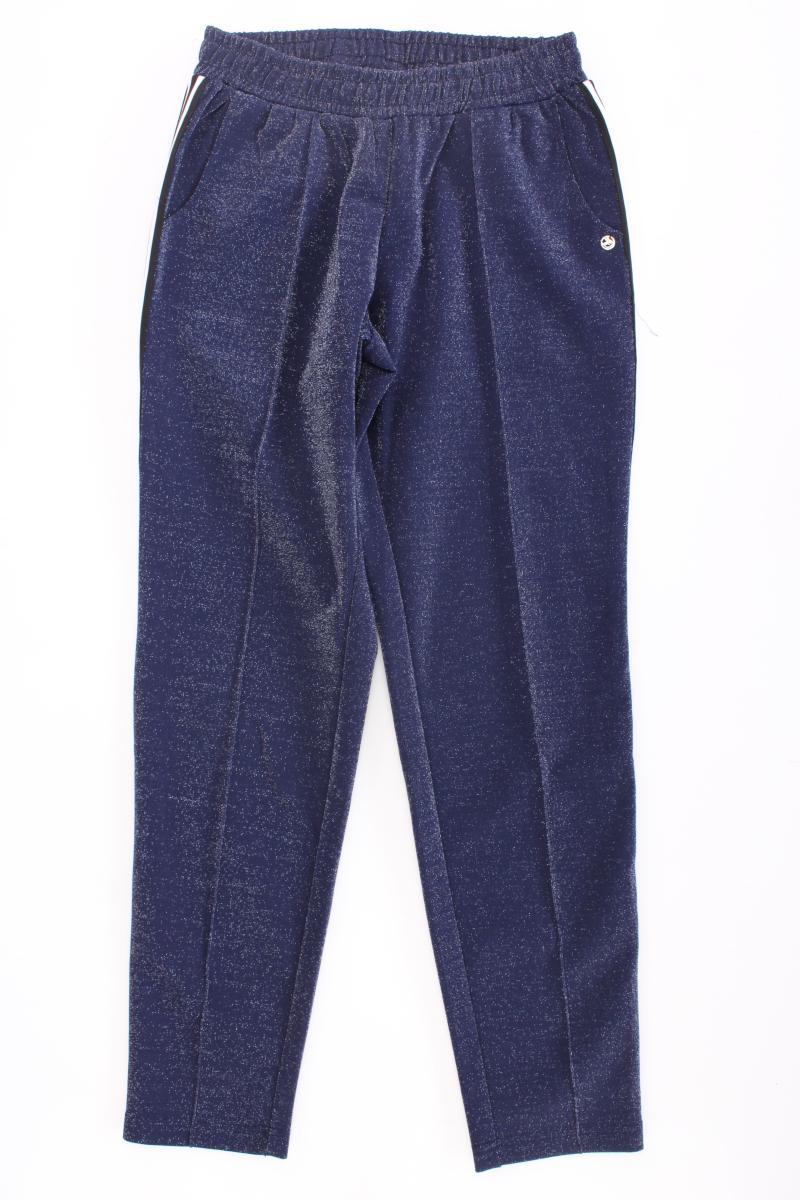 Tom Tailor (Denim) Stoffhose Gr. S mit Glitzer blau aus Polyester