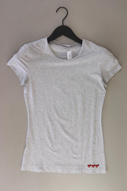 Stefanel T-Shirt Gr. M Kurzarm grau aus Baumwolle
