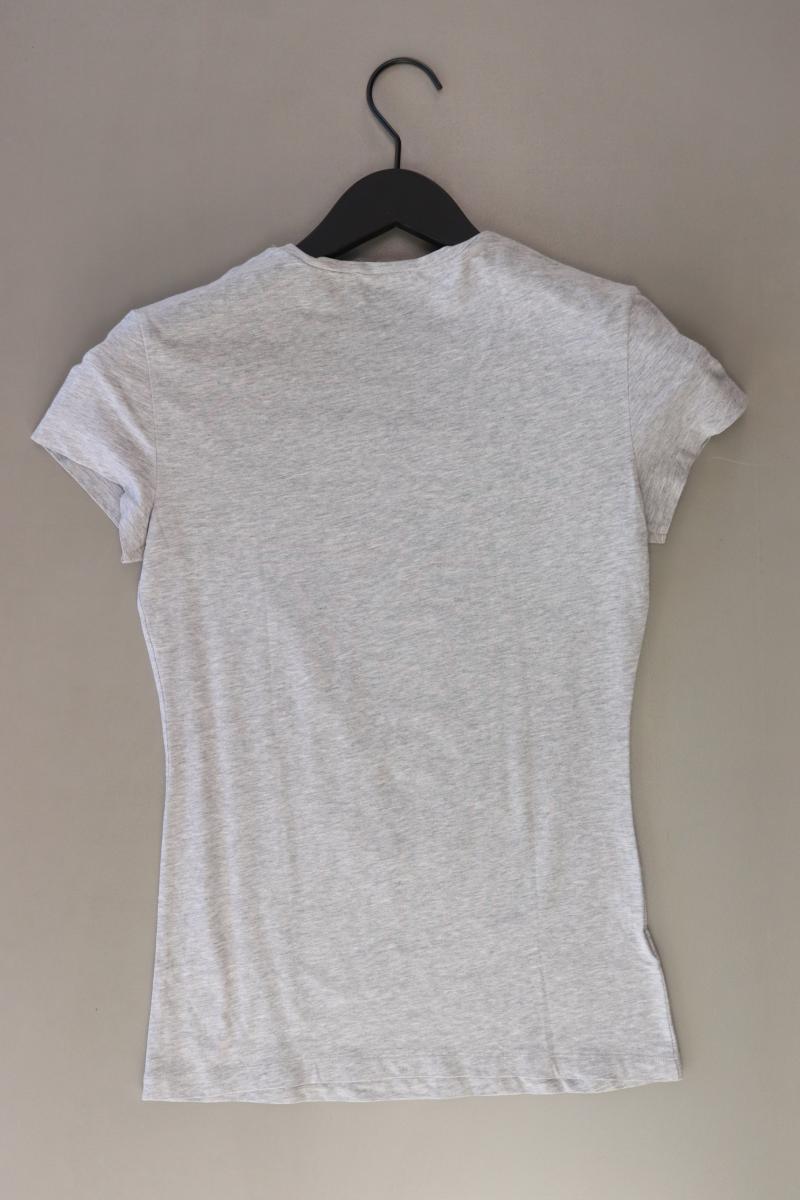 Stefanel T-Shirt Gr. M Kurzarm grau aus Baumwolle