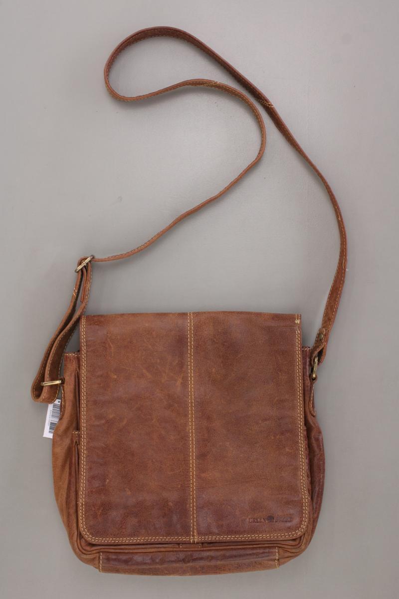 Greenburry Umhängetasche für Herren braun aus Leder