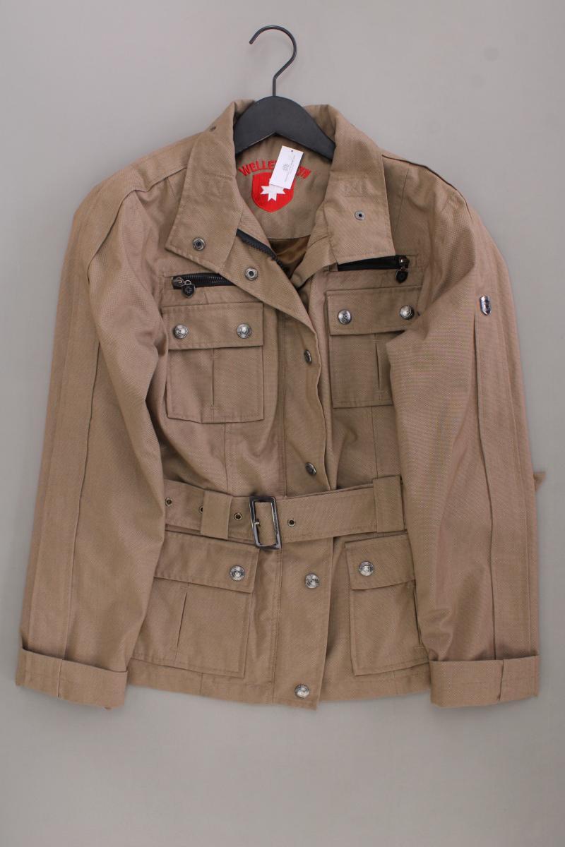 Wellensteyn Jacke Modell Treasure Gr. M neuwertig mit Gürtel braun aus Polyester