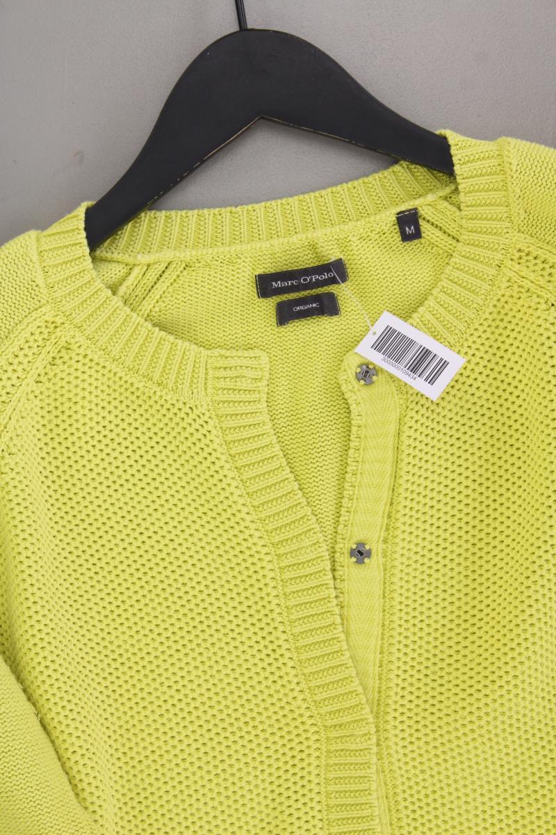 Marc O'Polo Strickjacke Neon Gelb Gr. M Langarm aus Baumwolle