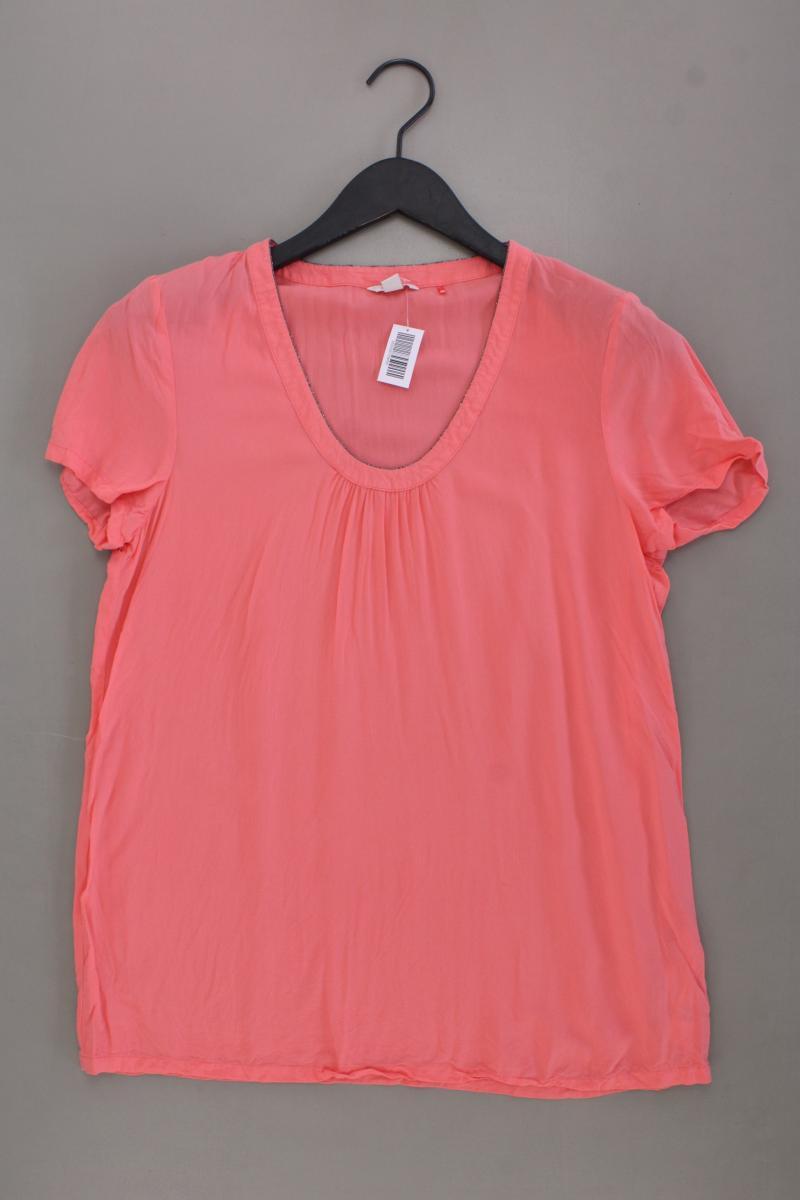 Esprit Kurzarmbluse Gr. 38 rosa aus Viskose