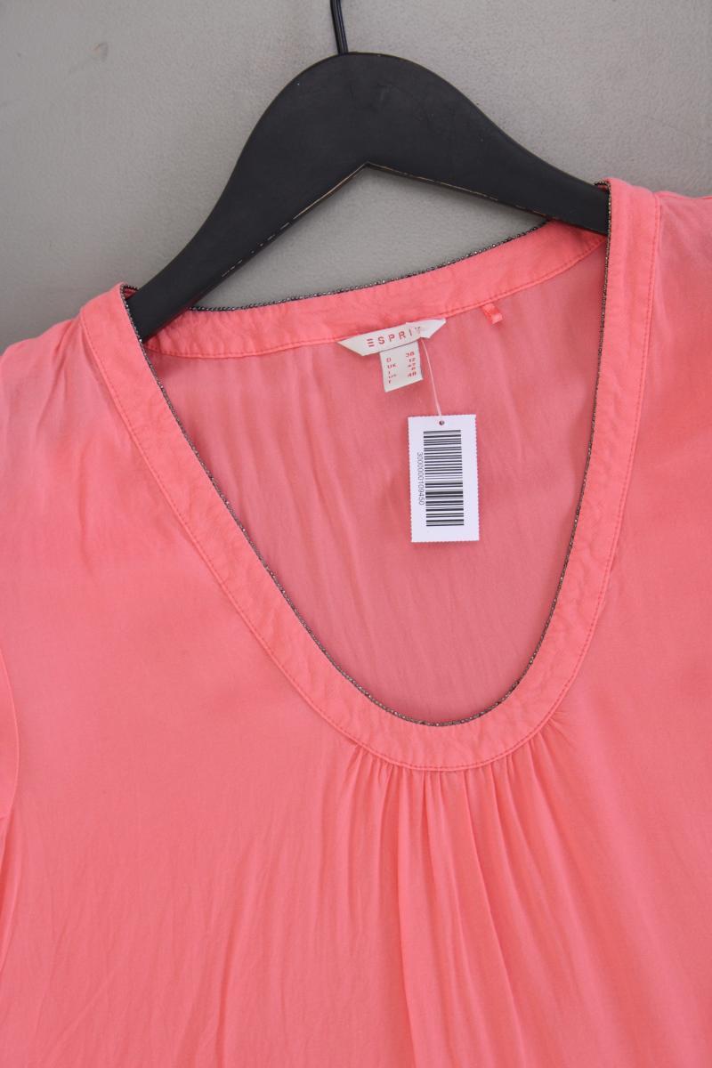 Esprit Kurzarmbluse Gr. 38 rosa aus Viskose