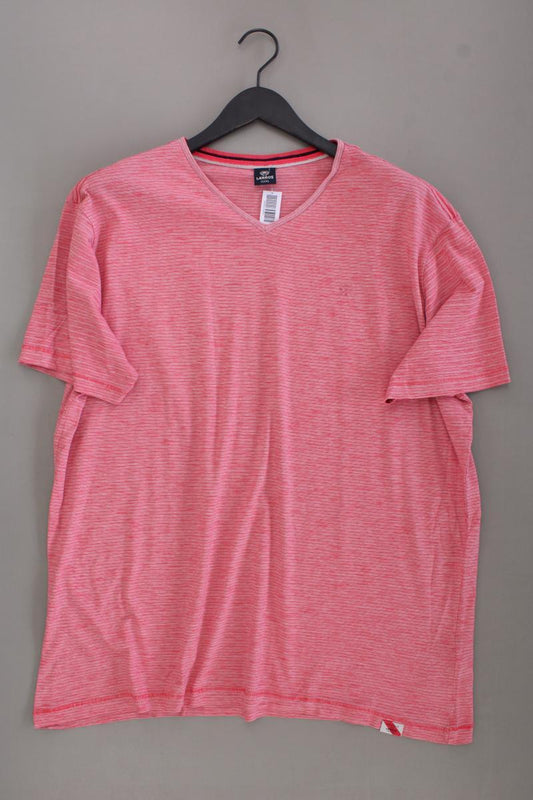 Lerros Shirt mit V-Ausschnitt für Herren Gr. XXXL Kurzarm pink aus Baumwolle