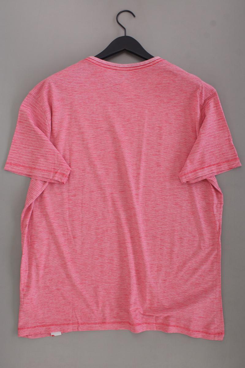 Lerros Shirt mit V-Ausschnitt für Herren Gr. XXXL Kurzarm pink aus Baumwolle