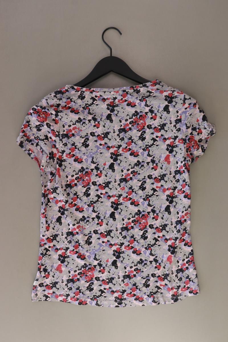 QS by s.Oliver Printshirt Gr. L mit Blumenmuster Kurzarm rosa aus Baumwolle