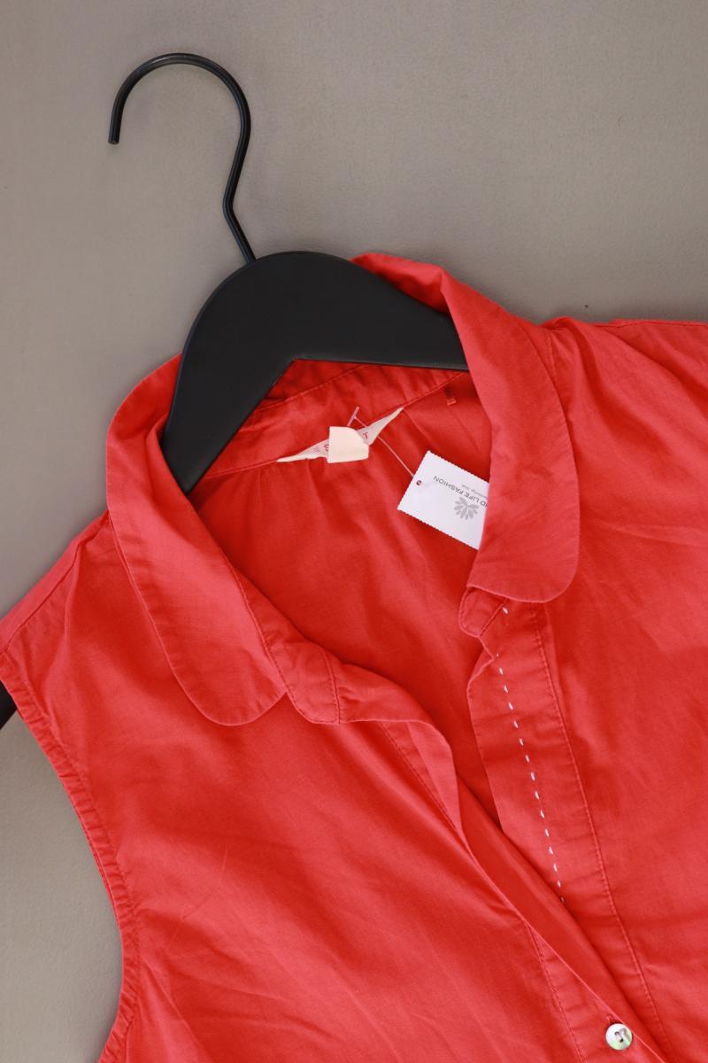 Esprit Ärmellose Bluse Gr. 32 rot aus Baumwolle