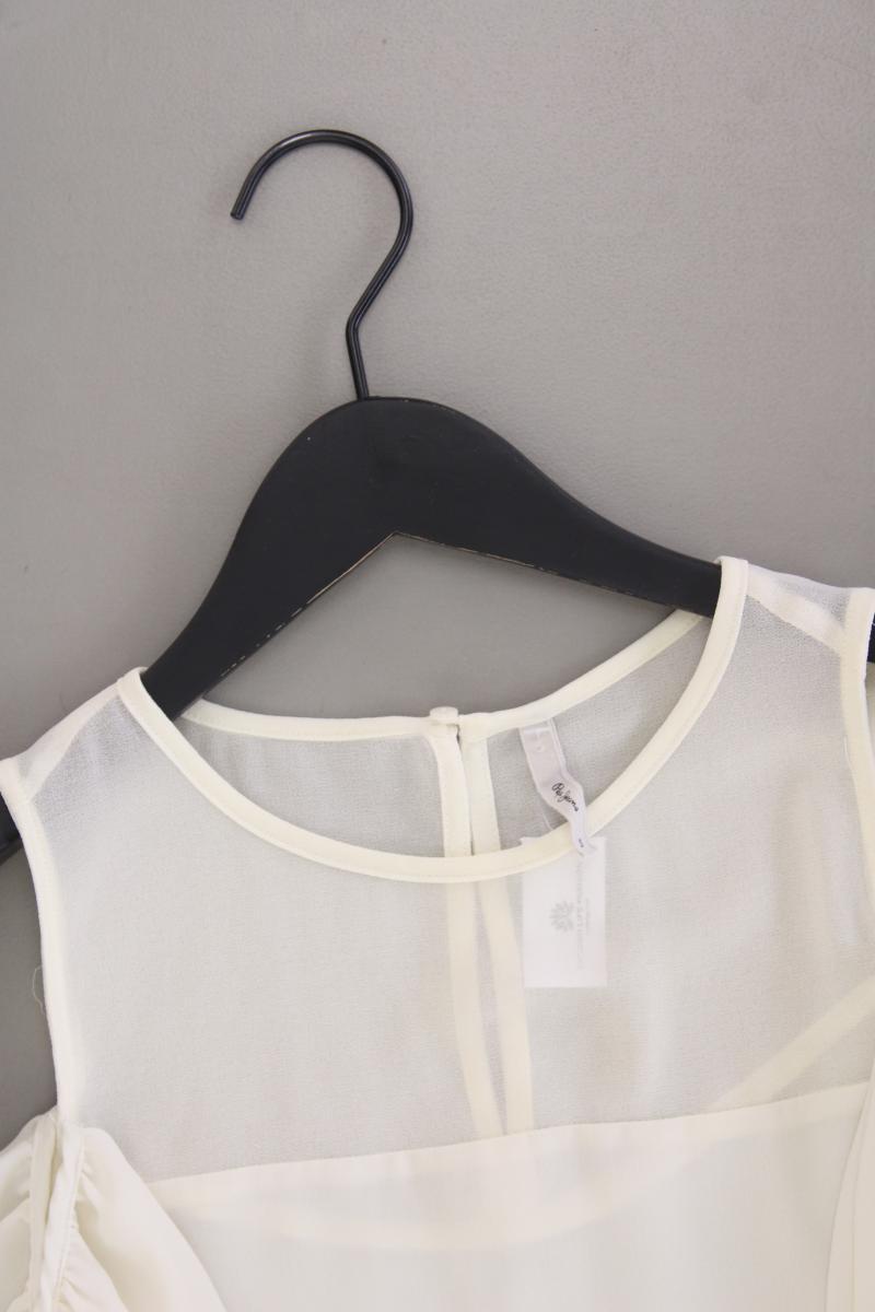 Pepe Jeans Chiffonbluse Gr. S Kurzarm creme aus Polyester