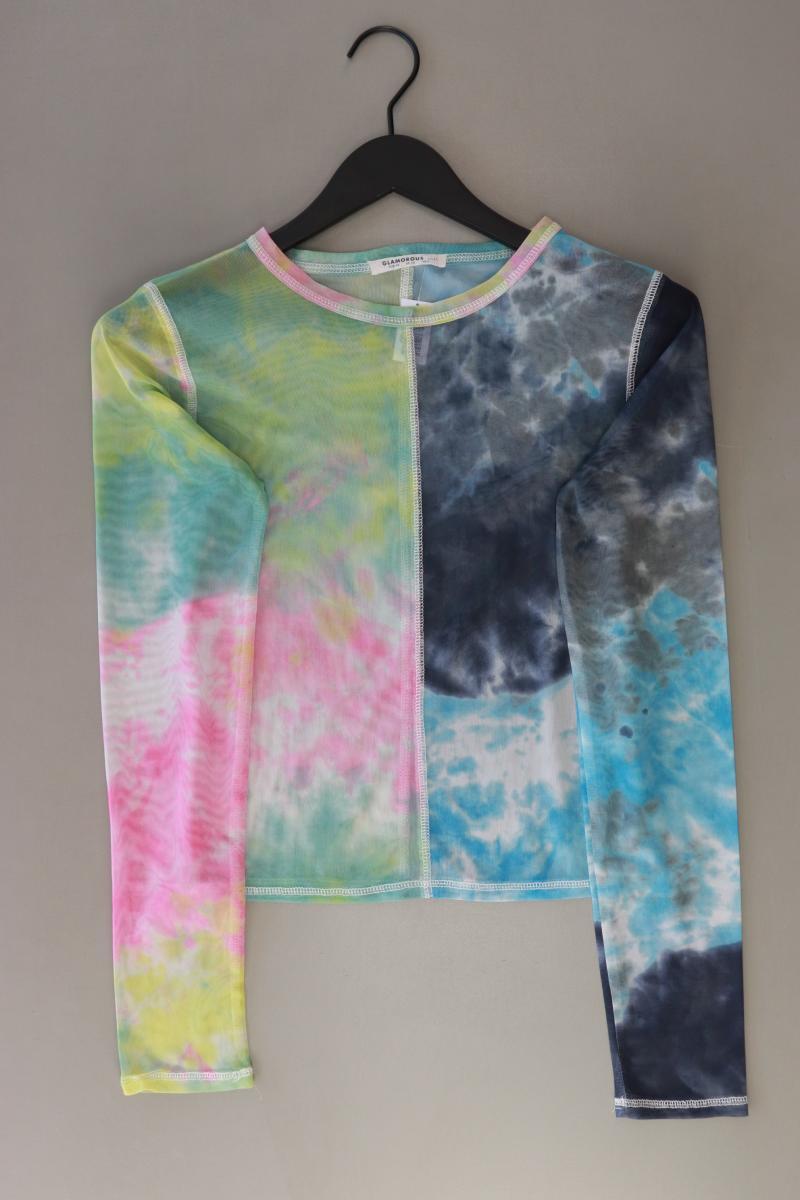 Glamorous Batikshirt Gr. 38 mit Batikmuster neuwertig Langarm mehrfarbig