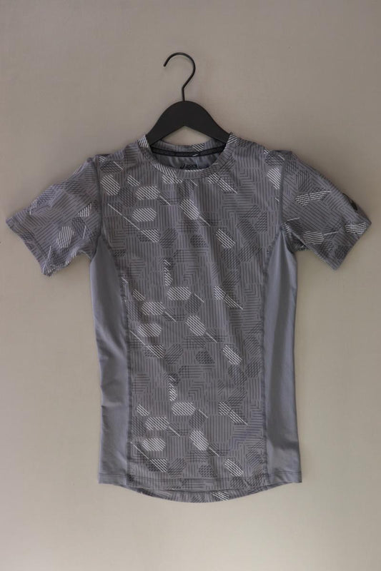 Asics Sportshirt für Herren Gr. S Kurzarm grau aus Polyester