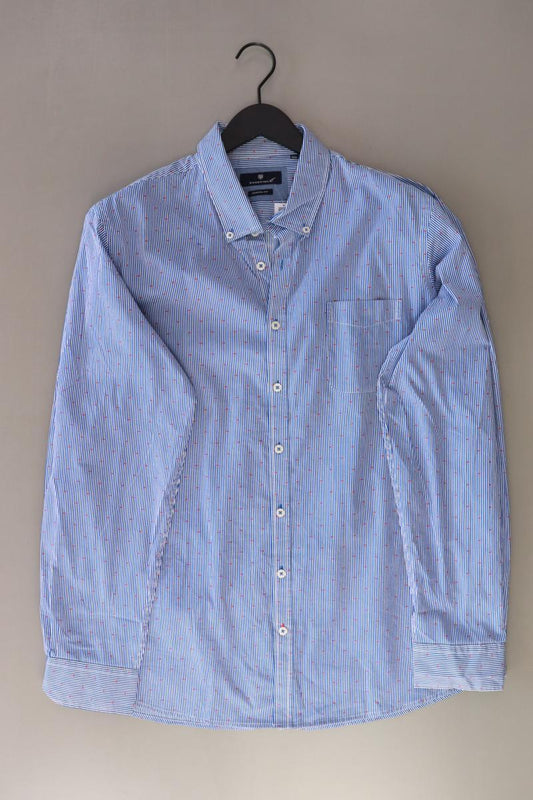 Basefield Langarmhemd für Herren Gr. XXL blau aus Baumwolle