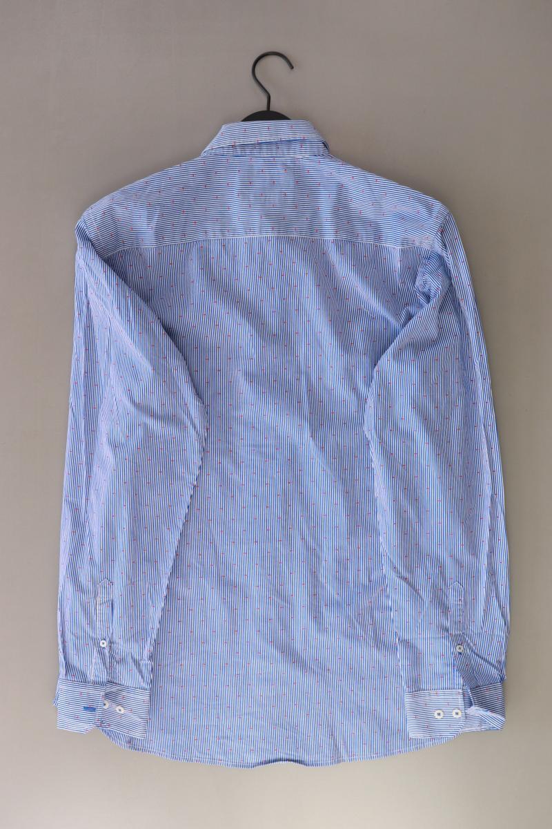 Basefield Langarmhemd für Herren Gr. XXL blau aus Baumwolle