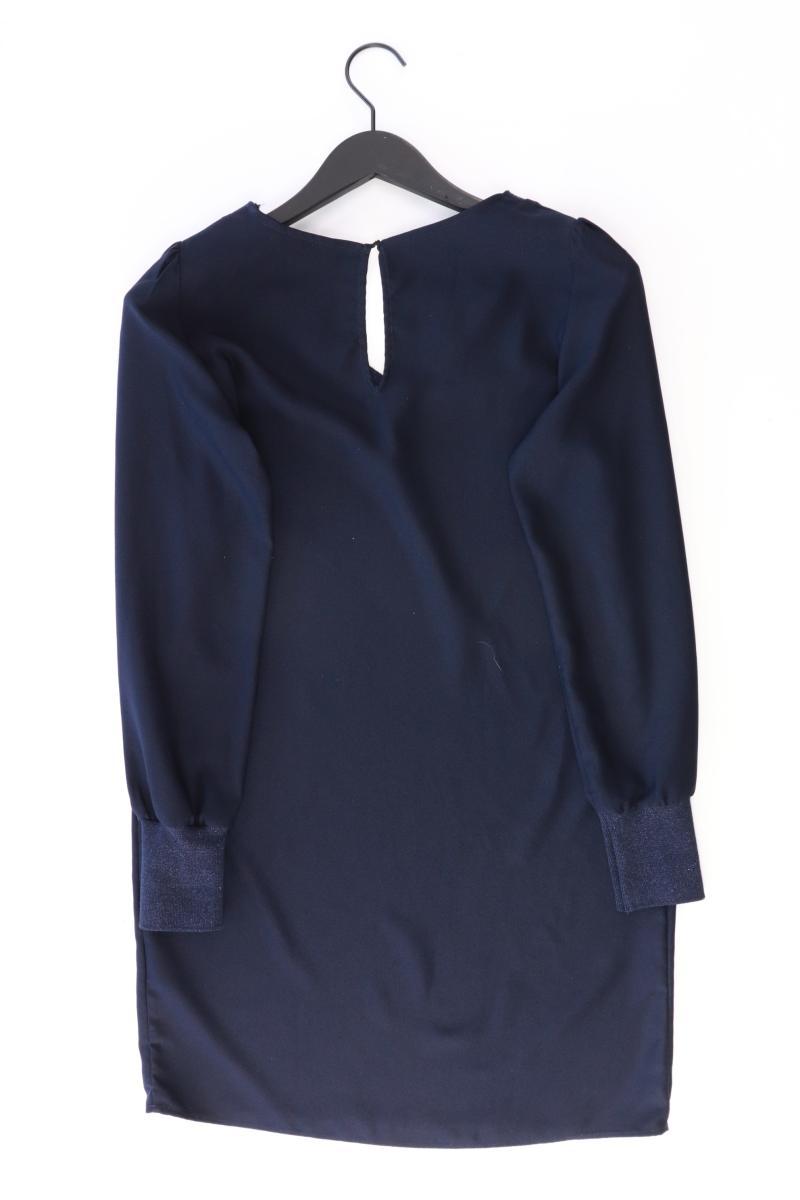 NAF NAF Langarmkleid Gr. 36 blau aus Polyester