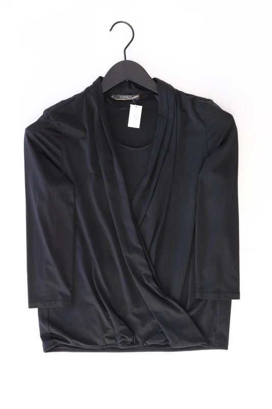 Esprit Regular Bluse Gr. S 3/4 Ärmel schwarz aus Polyester
