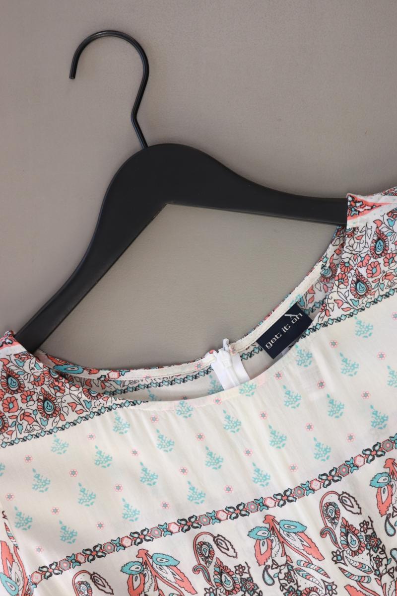 Get it on by s.Oliver Kurzarmbluse Gr. 40 mit Paisleymuster mehrfarbig