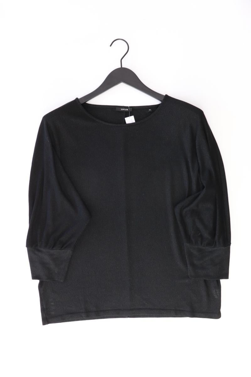 Opus Oversize-Shirt Gr. 44 3/4 Ärmel mit Glitzer schwarz aus Viskose