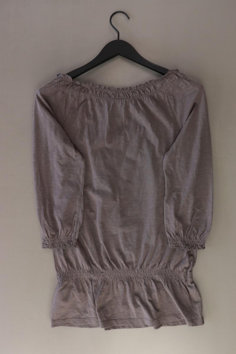 Gina Laura Regular Bluse Gr. M 3/4 Ärmel mit Carmen-Ausschnitt braun