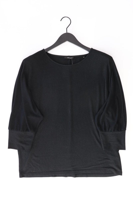 Opus Oversize-Shirt Gr. 44 3/4 Ärmel mit Glitzer schwarz aus Viskose